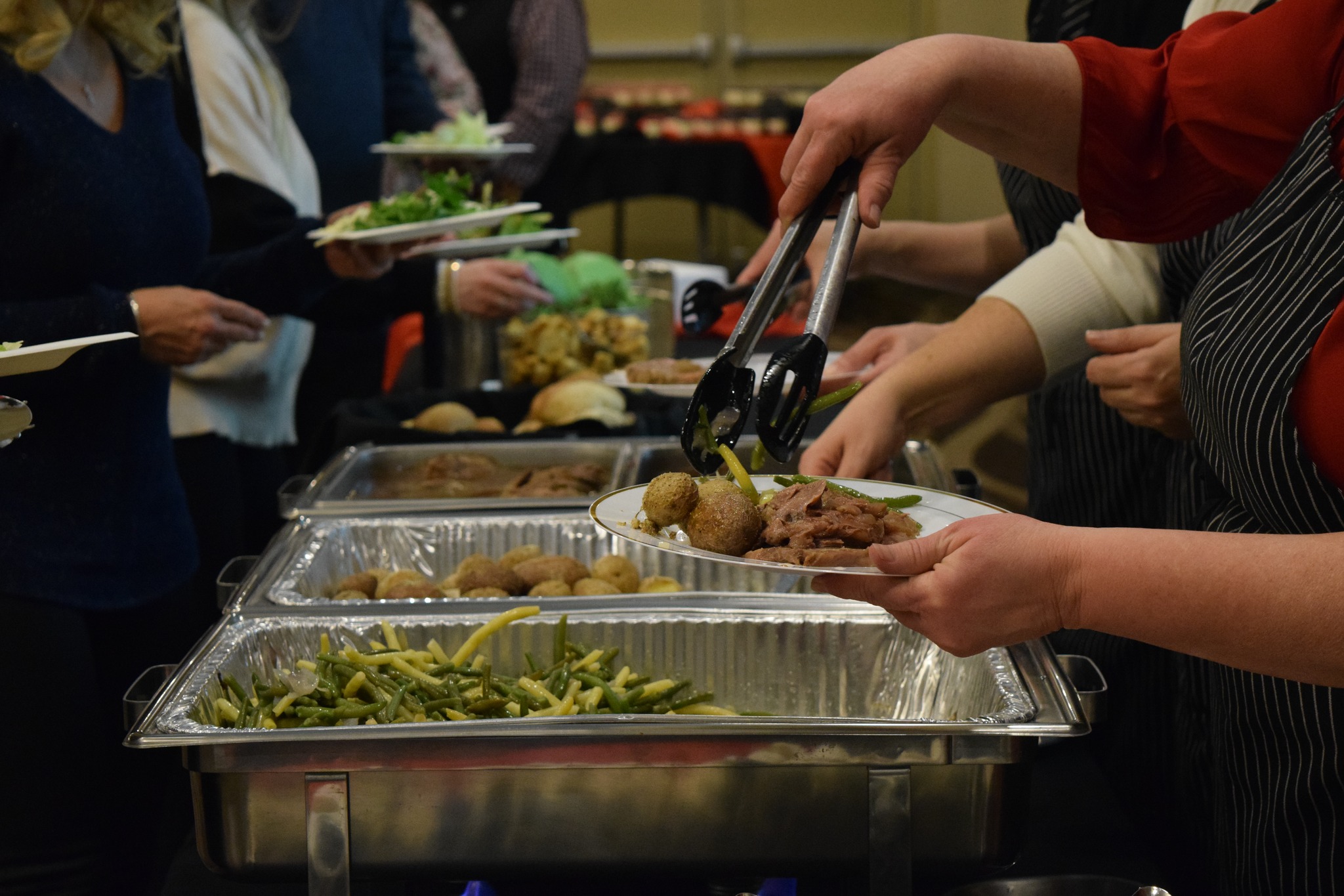 buffet line